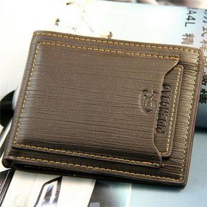 Fashion Men's Bifold Leather Wallet ID